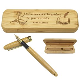 YUJUE Graduation Gifts, Elegant Pen with Motivational Sayings - Teacher Gift Set, Ideal for Graduates, Book Lovers, Colleagues and Friends