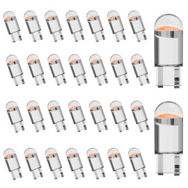 QODOLSI 30 PCS T10 Car Width Light Bulb, 23mm x 9mm 12V Wedge-shaped COB High-Brightness Strong Spotlight W5W Integrated License Plate Light, 360° Lighting Accessories, for Most Models (Pink)