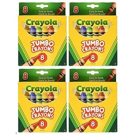 Crayola Jumbo Crayons 8ct Pack of 4 …