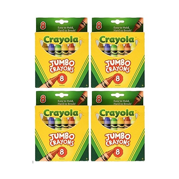 Crayola Jumbo Crayons 8ct Pack of 4 …