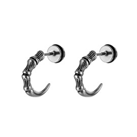 Dangon Claw Earrings for Men Vintage Dragon Claw Stud Earrings Stainless Steel Cool Punk Claw Viking earrings Edgy Gothic Dragon Jewelry Christmas Gift For Teens Girls