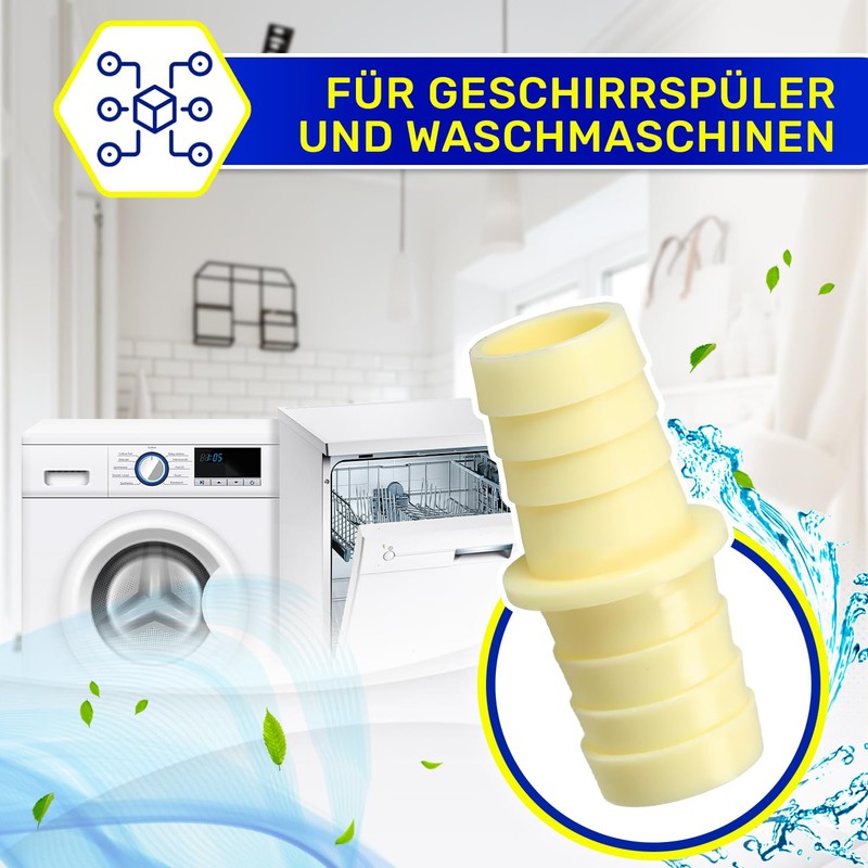 Hose Connector Diameter 24 mm for Washing Machine and Dishwasher
