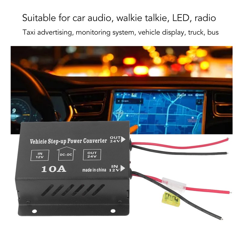 Step Up Power Converter DC 12V to 24V Boost 10A