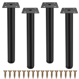 Fulushouxi Pack of 4 Furniture Legs, 7.87 Inches/20 cm Adjustable Furniture Feet, Metal Cabinet Feet, Sofa Replacement Support Feet Legs for Furniture/Sofa/Table/Chair/Desk/Kitchen/Cupboard/Cabinets