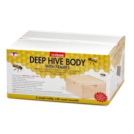 Little Giant 10-Frame Deep Hive Body Beehive Body with Frames for Beekeeping (Item No. DEEPBOX10)
