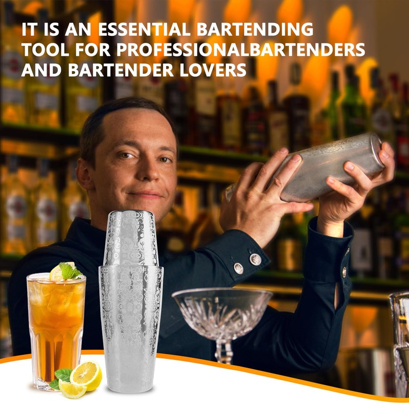 Dasing Cocktail Shaker Boston Shaker 304 Stainless Steel Bar Tool