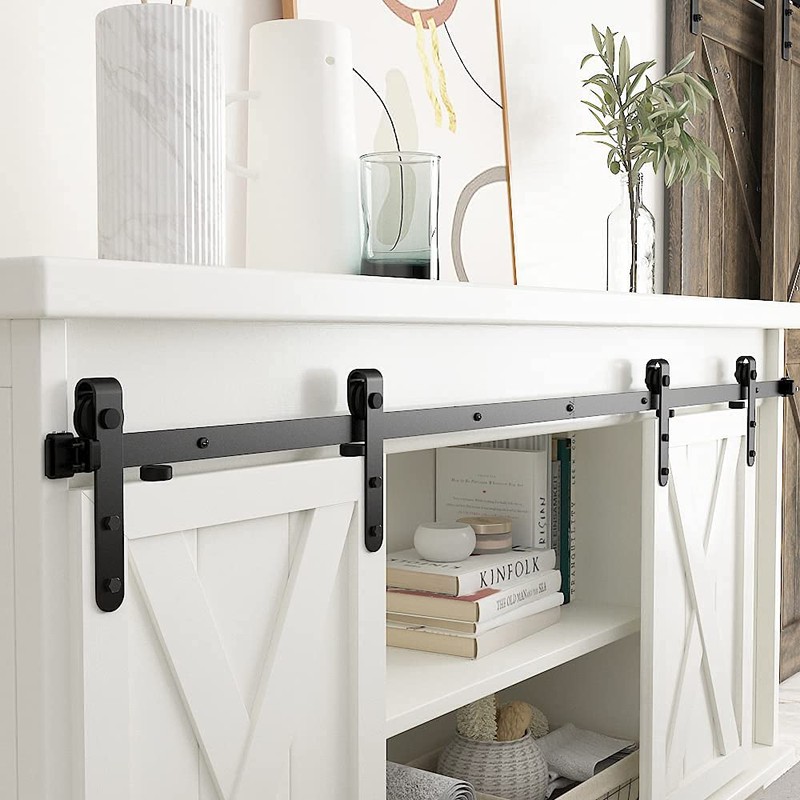 skysen Cabinet Sliding Barn Door Hardware Kit Super Mini Sliding