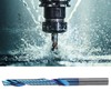 Single Flute Cutter Tungsten Steel Spiral End Mill Straight Shank
