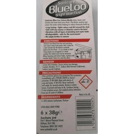 Blue Toilet Cistern Blocks 12 Pack (2 x 6 Blocks) – Long Lasting Fresh Fragrance, Prevents Limescale, Blue Flush, 38g Each