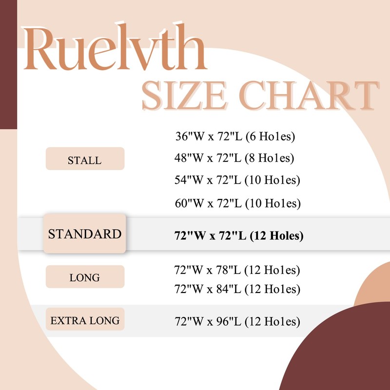 Ruelvth Bamboo Shower Curtain, Aesthetic Ink Bamboo Shower Curtain for