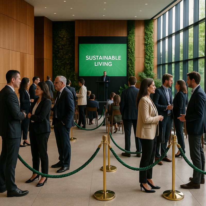 4PCS Braided Green Rope 5FT – String Twisted Barrier Cord