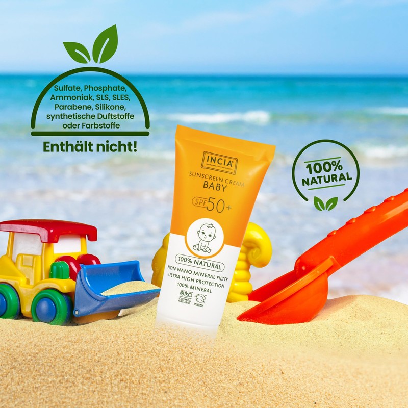 INCIA Natural Sun Protection for Babies and Children - SPF