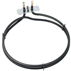 SPARES2GO Fan Oven Element 2 Turn compatible with Bush Cooker (2000W)