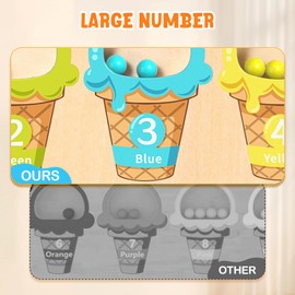 Gamenote Magnetic Color and Number Maze - Educational Wooden Color Matching Counting Magnet Puzzle Board - Toddler Fine Motor Skills Learning Toys for 3 4 5 Year Old Girls Boys