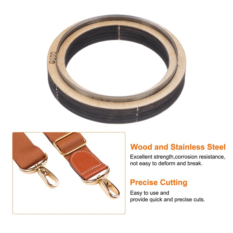 QUARKZMAN Leather Cutting Tool 4 Inch Diameter Leather Metal Cutting