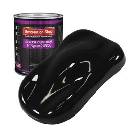 Restoration Shop - Chasis Black (Gloss) Acrylic Urethane Auto Paint - Gallon Paint Color Only - Professional Single Stage High Gloss Automotive, Car, Truck Coating, 2.8 VOC