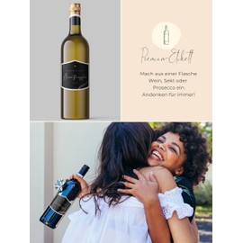 JoliCoon Bottle Label Bridesmaid Ask - Will You Be My Bridesmaid His Gift - 9.3 x 7.8 cm