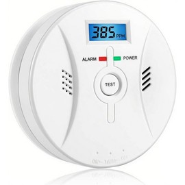 Reliable Carbon Monoxide Detector - 85 dB Alarm, Test Button, Operated, Easy to Use