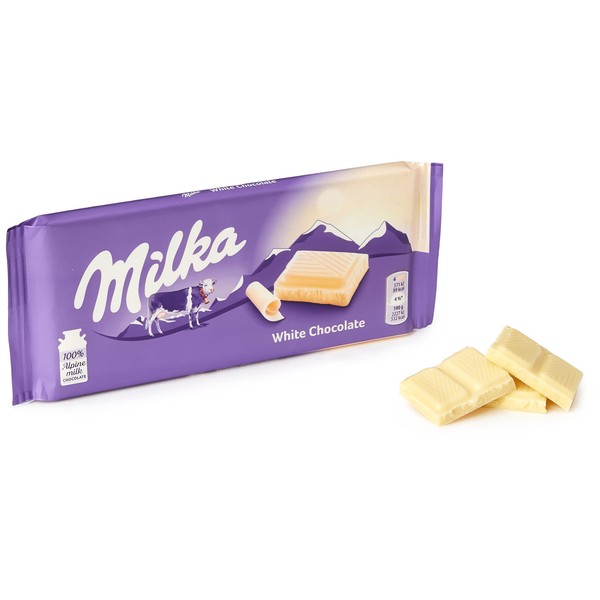 Milka (Germany) Weisse Schokolade (White Chocolate) 3-Pack
