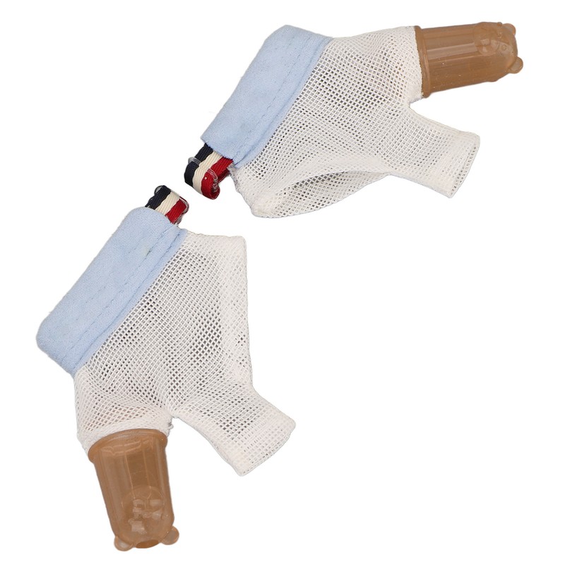 1 Pair Thumb Sucking Stop Glove Soft Adjustable with Buckle