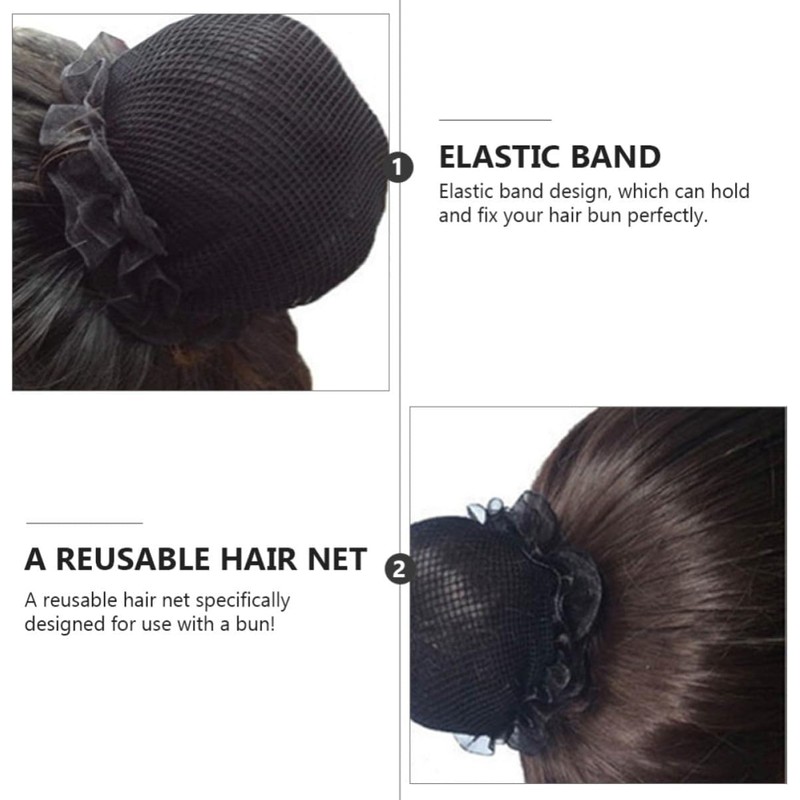 Genérico Redecillas Cabello de Poliéster Elásticas y Reutilizables 10 para