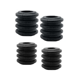 Fabulousdo General Purpose Urethane High Hardness 95 Bump Rubber 14-27 2 Pieces 18-35 2 Pieces Total 4 Pieces Outlip Bump Stopper Black