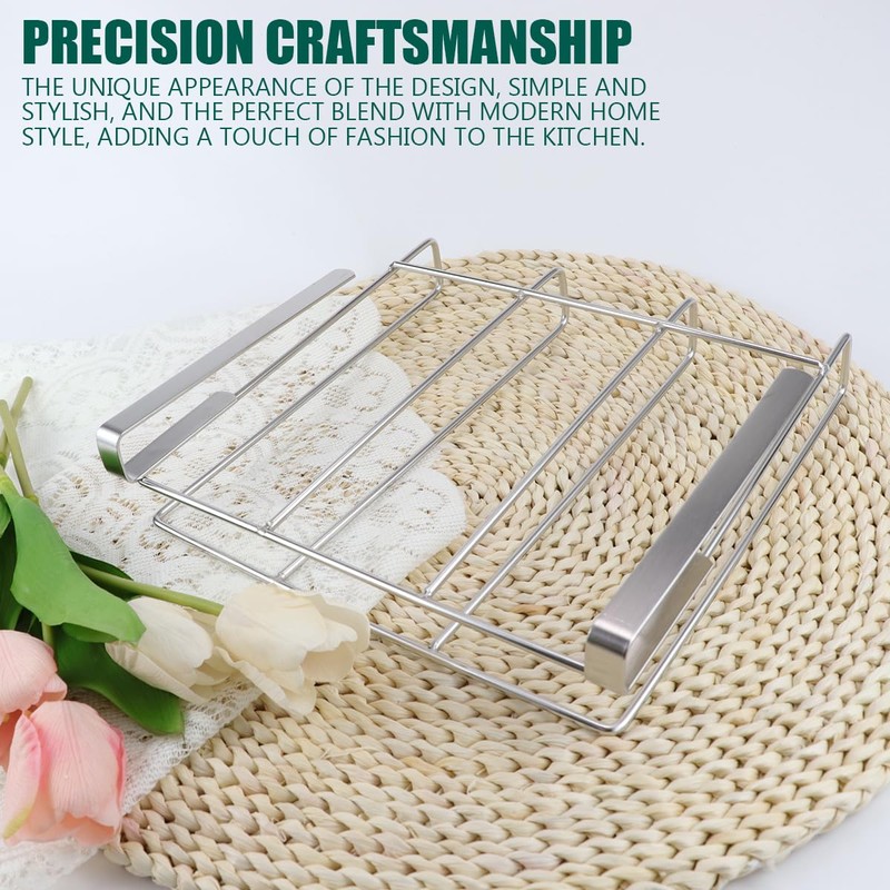 DOERDO Stainless Steel Hanging Chopping Board Rack Kitchen Organizer Metal