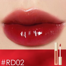 FOCALLURE Glasting Water lip Tint,Non-Sticky Long Lasting Liquid Lipstick,High Shine,Vivid 16 Colors,Glossy Finish Lipgloss for Daily Use