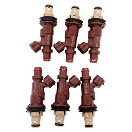 GERMBAN 23250-62040 Juego de 6 inyectores de combustible de repuesto para 1998-2002 4Runner 1998-2004 Tacoma 2000-2004 Tundra 3.4L-V6 FJ585 217-2933