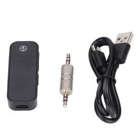 BT 5.0 Transmitter and Receiver Hand Free Chargable 2 in 1 Wireless Aux Adapter for TV Car