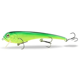 FISHN® Grumpy Father XL Wobbler, 1-5 Metres, 22 cm, 112 g, Floating, 2 x Diving Shafts, Large Trolling Bait for Pike Fishing (GRUMPYFather Fire Tiger)