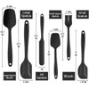 Silicone Spatula Set Heat Resistant Kitchen Spatulas for Non Stick