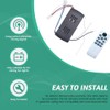 Aswalling Ceiling Fan Remote Control Kit 40W 6-Speed Timing Function