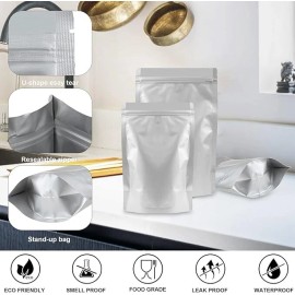 5 Pack 5 Gal Large Ziplock Mylar Bags Food Storage 5 Oxygen Absorbers 5 Labels