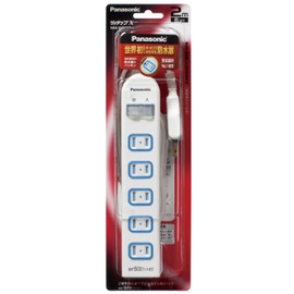 Panasonic THE TAP X 6 Openings Bulk Waterproof Switch 6.6 ft (2 m) WHA25262WP White