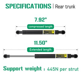 Rear Trunk Lift Supports Struts Shocks for Infiniti Q50 2014-2018, 6802 Qty 2