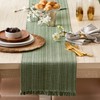DII DII Variegated Tabletop Collection, Table Runner, 13x72, Artichoke Green