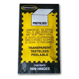 Supersafe Stamp Hinges FIVE Pack -- Total of 5000 Hinges