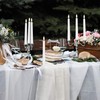 FPOO Flameless Taper Candles Flickering with Remote Timer, 4PCS Battery