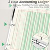 gisgfim 2 Pads 100 Sheets Columnar Analysis Pad 3 Hole