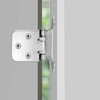 50 Pack Cabinet Door Hinges, 1/2 Inch Self Closing Overlay