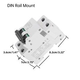 Miniature Air Circuit Breaker 250V DC DIN-Rail Electric Meter 2P Low-Voltage 63A Solar Energy Switch with Short Circuit