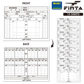 FINTA FT3516 Soccer Referee Recording Paper, Set of 10