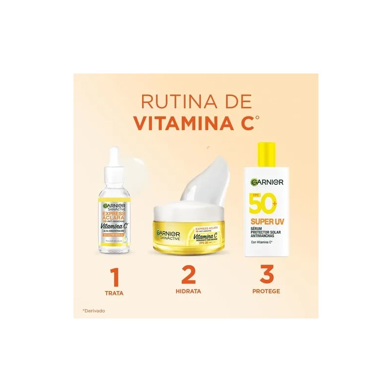 Kit Vitamina C 5: Sérum, Noche, Limpiador, Hidratante, Uv