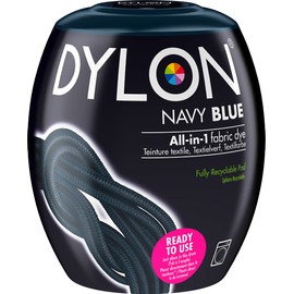 DYLON Washing Machine Fabric Dye Pod for Clothes & Soft Furnishings, 350g – Navy Blue
