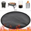 Fire Bowl Mat, Fireproof Mat, Black, 50 cm, Reusable, Fireproof,