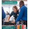 Search Alert TSA Approved Travel Combination Luggage Cable Locks for
