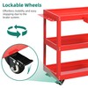YITAHOME 3-Tier Tool Cart on Wheels, Rolling Metal Service Cart