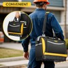 WINHUNT Tool Bag, Multi-Pocket Storage with Shoulder Strap, Black and