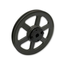 Single Groove 8.75" Cast Iron Electric Motor " H " Pulley/Sheave, Bushing Included, for 3/8" and 1/2" Top Width 3L/A/AK/4L/4LK Section V Belt, 1 Groove (5/8" Shaft / 0.625 Bore, AK89H)